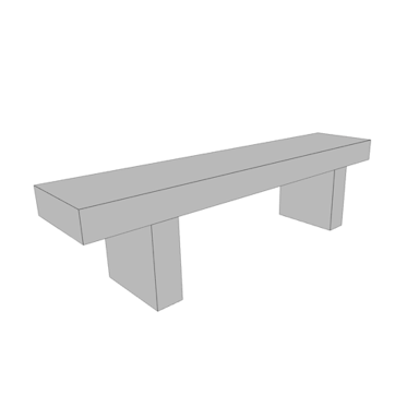Basic outdoor bench